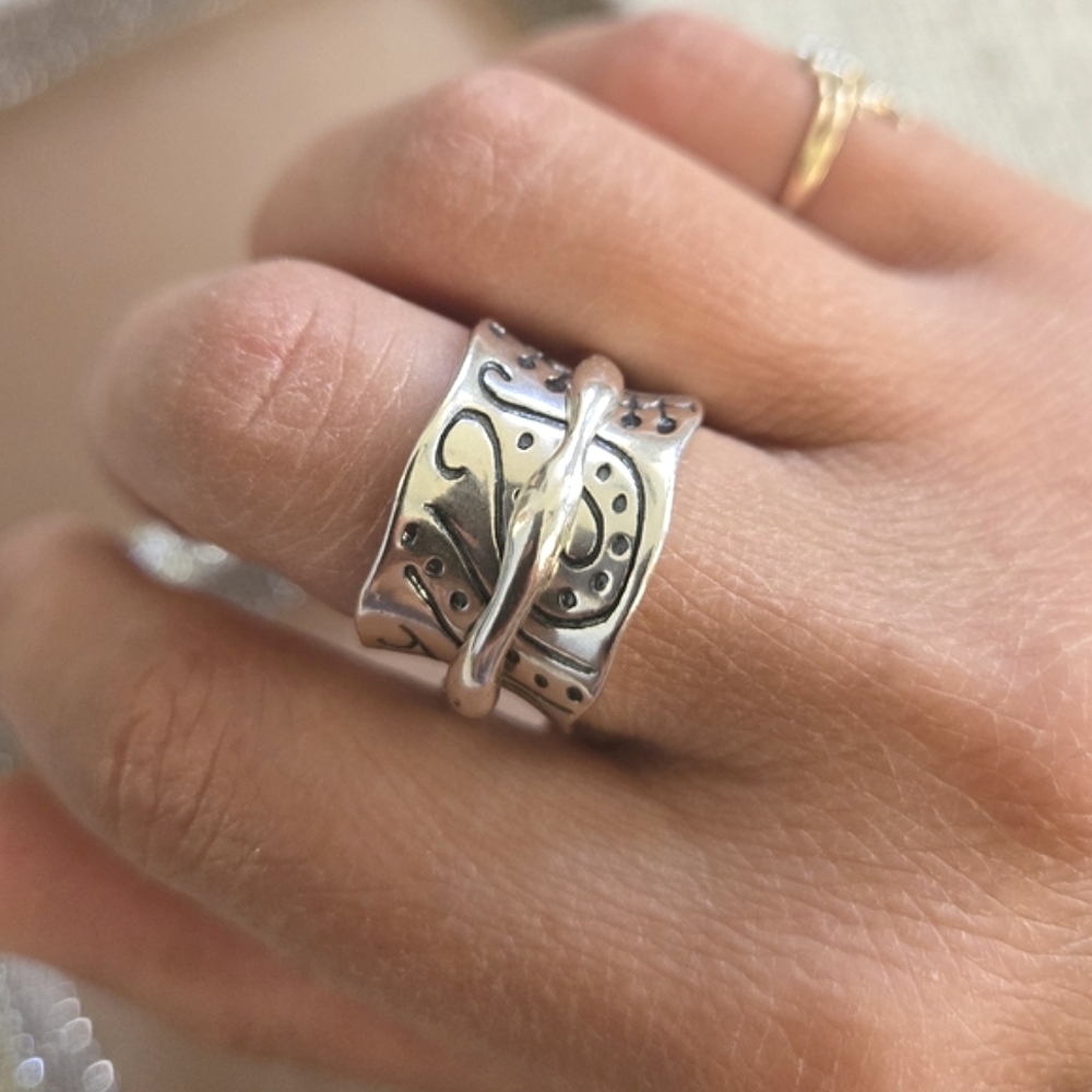 Sterling Silver Spinner Ring